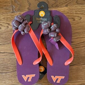 Hotflops Virginia Tech Maroon & Orange Knot-Accent Flip Flops